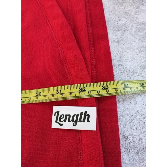 Athleta Cozy Karma Mock Neck Sweatshirt Red Dress Size Medium Tall - Picture 11 of 11